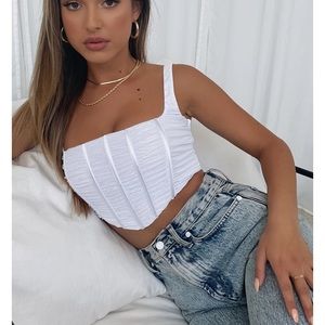 White Fox Boutique Do What You Want Bustier White